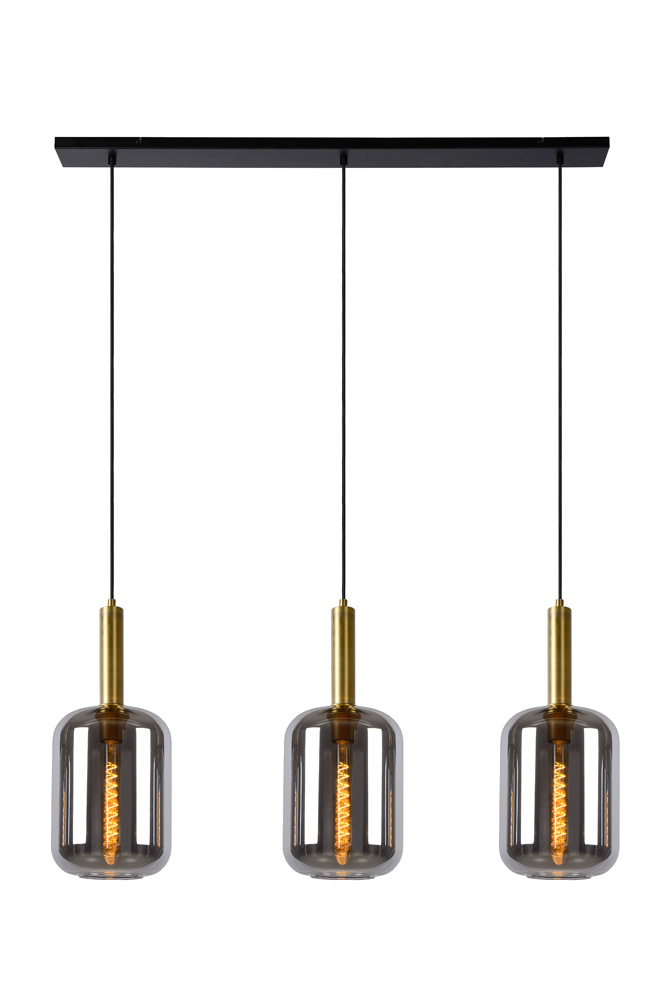 Lucide Joanet hanglamp 110cm 3x E27 zwart