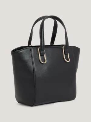 Bolsa média com placa de monograma TH