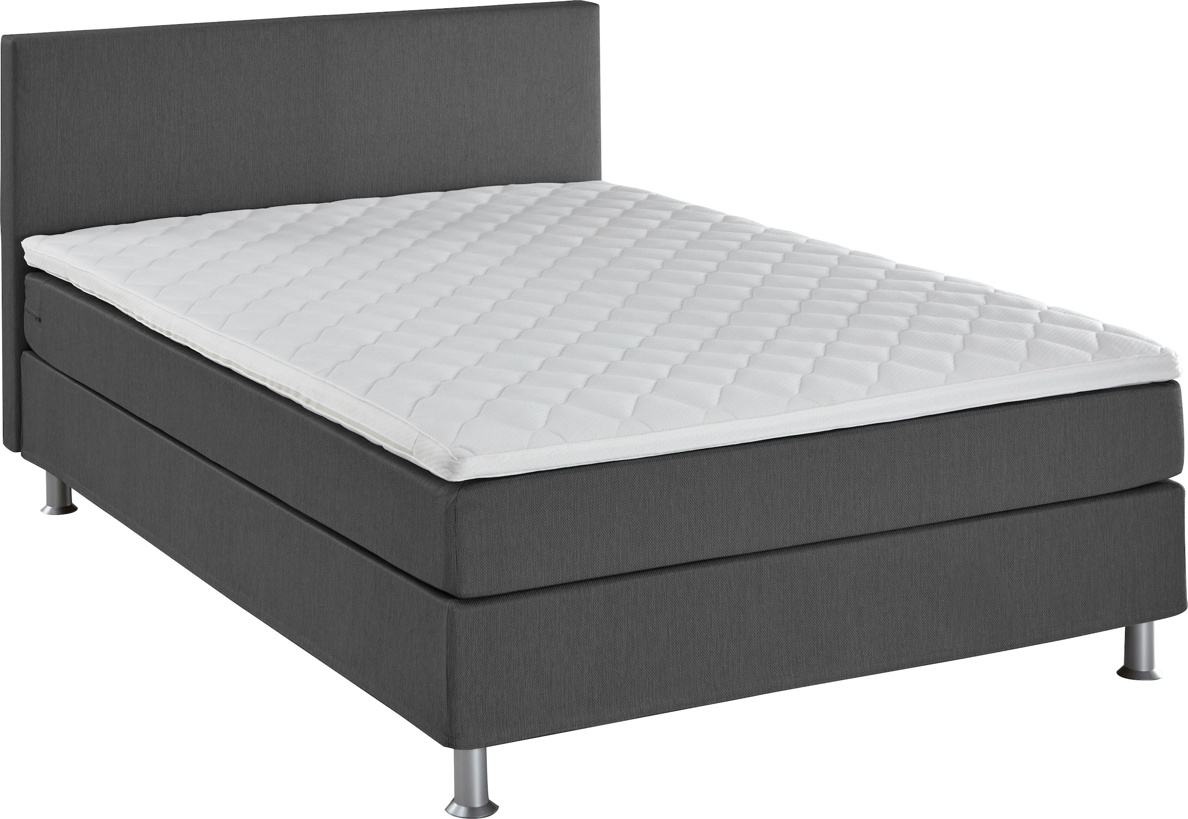 ATLANTIC home collection Boxbett »Edison« inkl. Bonnellfederkern-Matratze und Topper