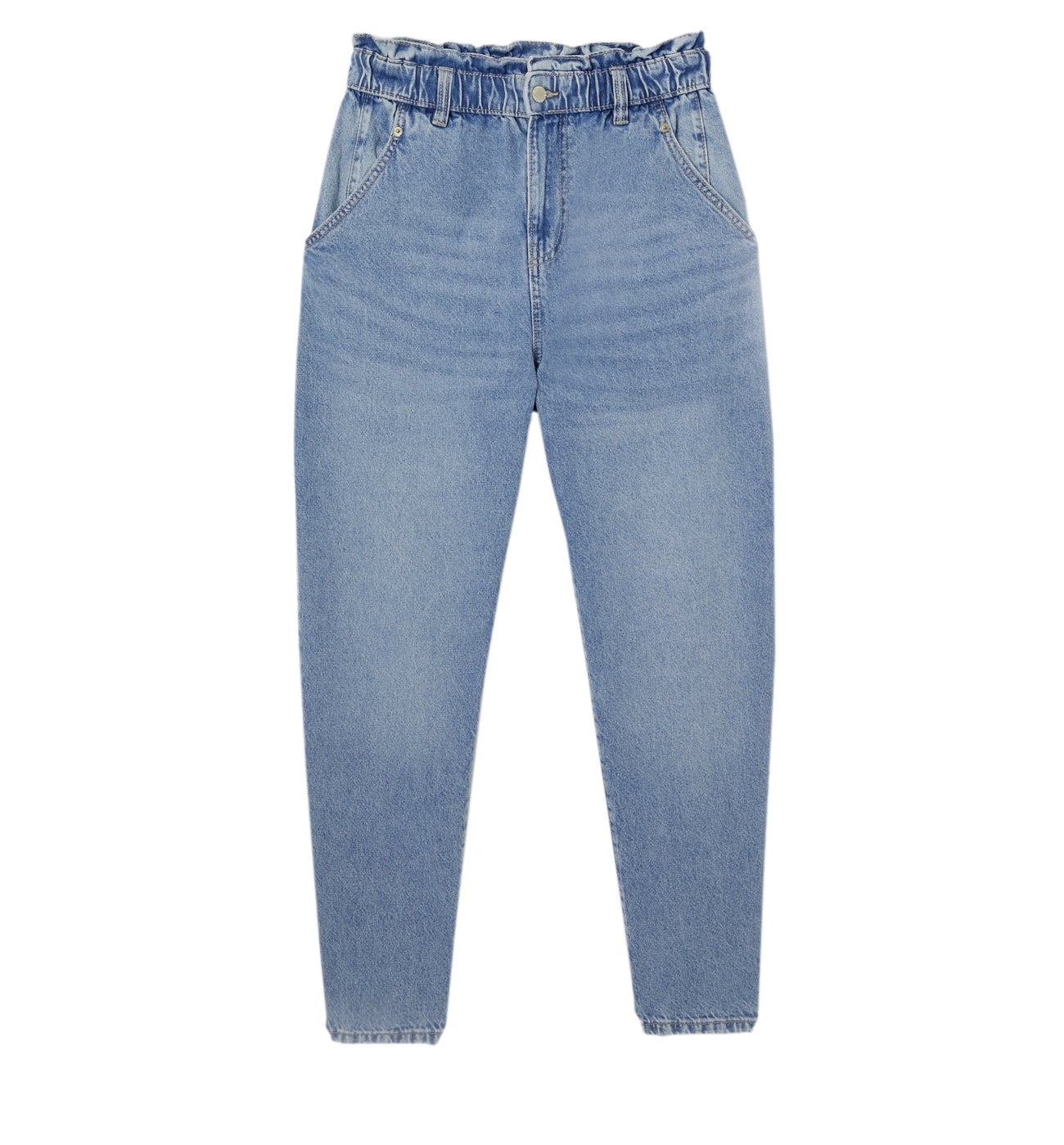 Jean balloon taille haute - Jean clair