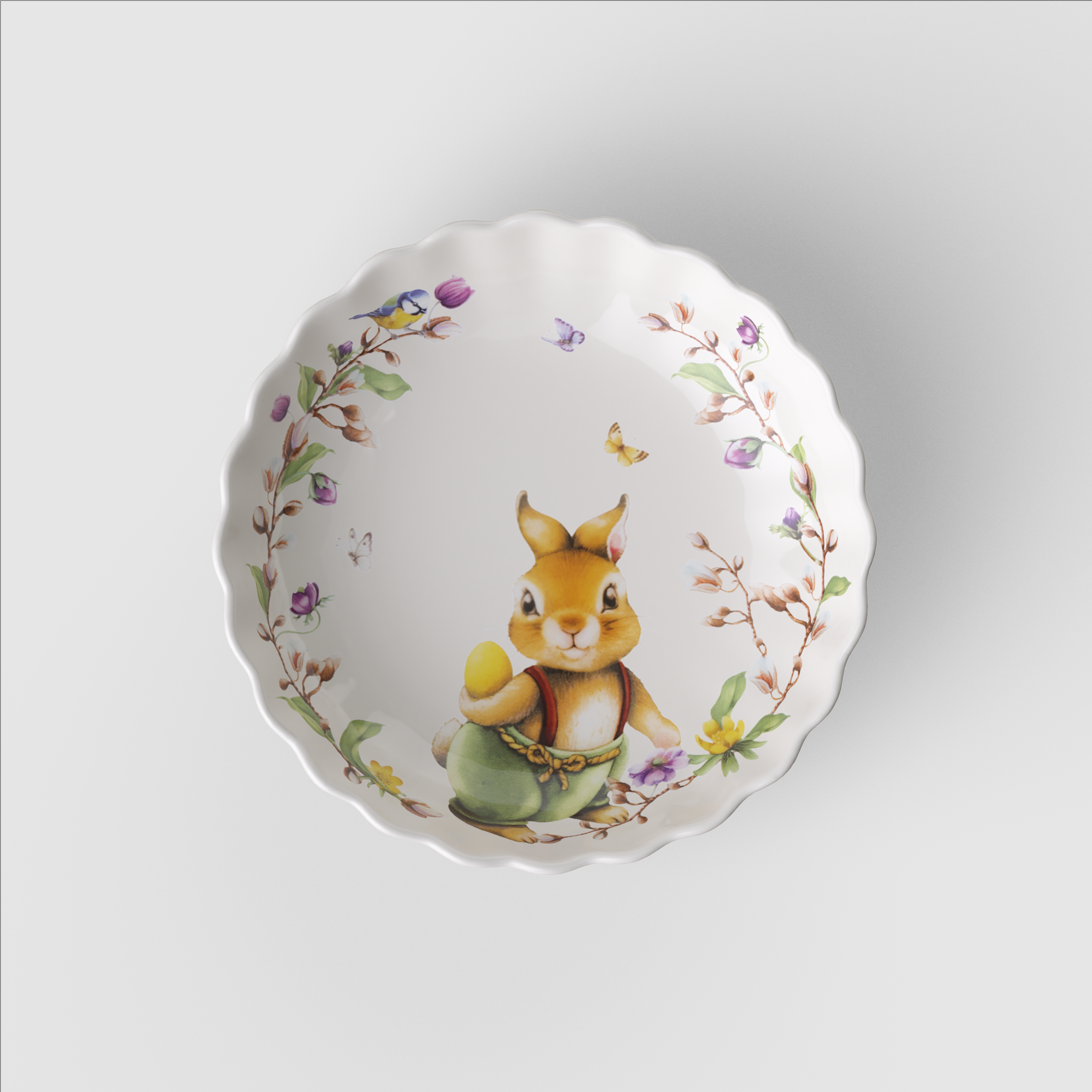 Spring Fantasy Dessert bowl Multi-colored, Premium Porcelain