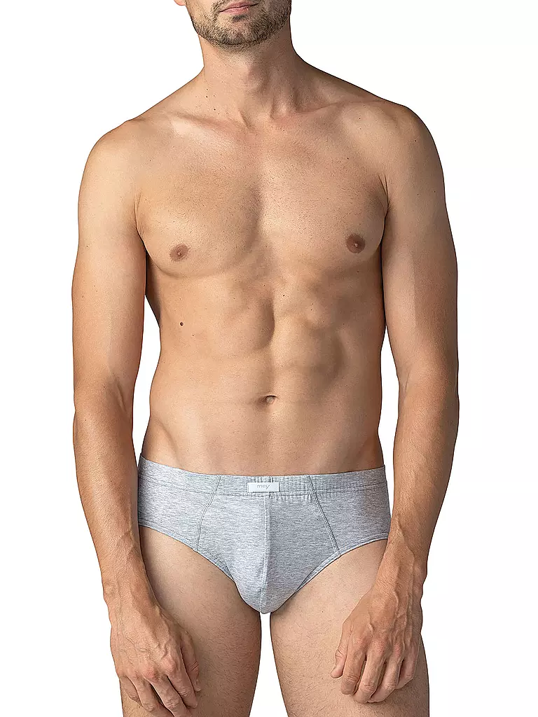 MEY Slip light grey melange grau