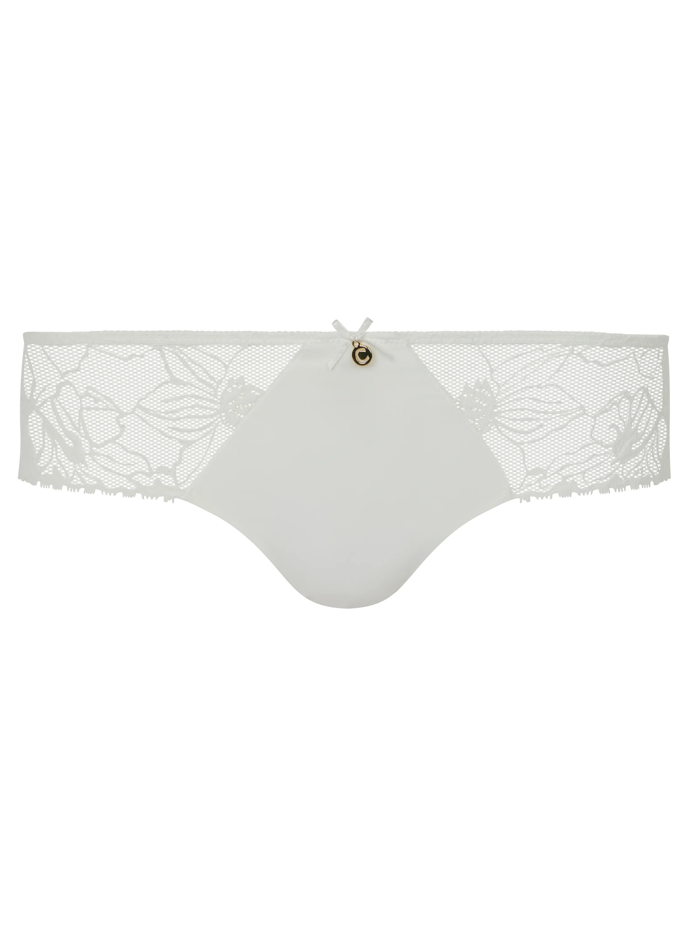 ORCHIDS - Shorty avec dentelle de leavers | Beige