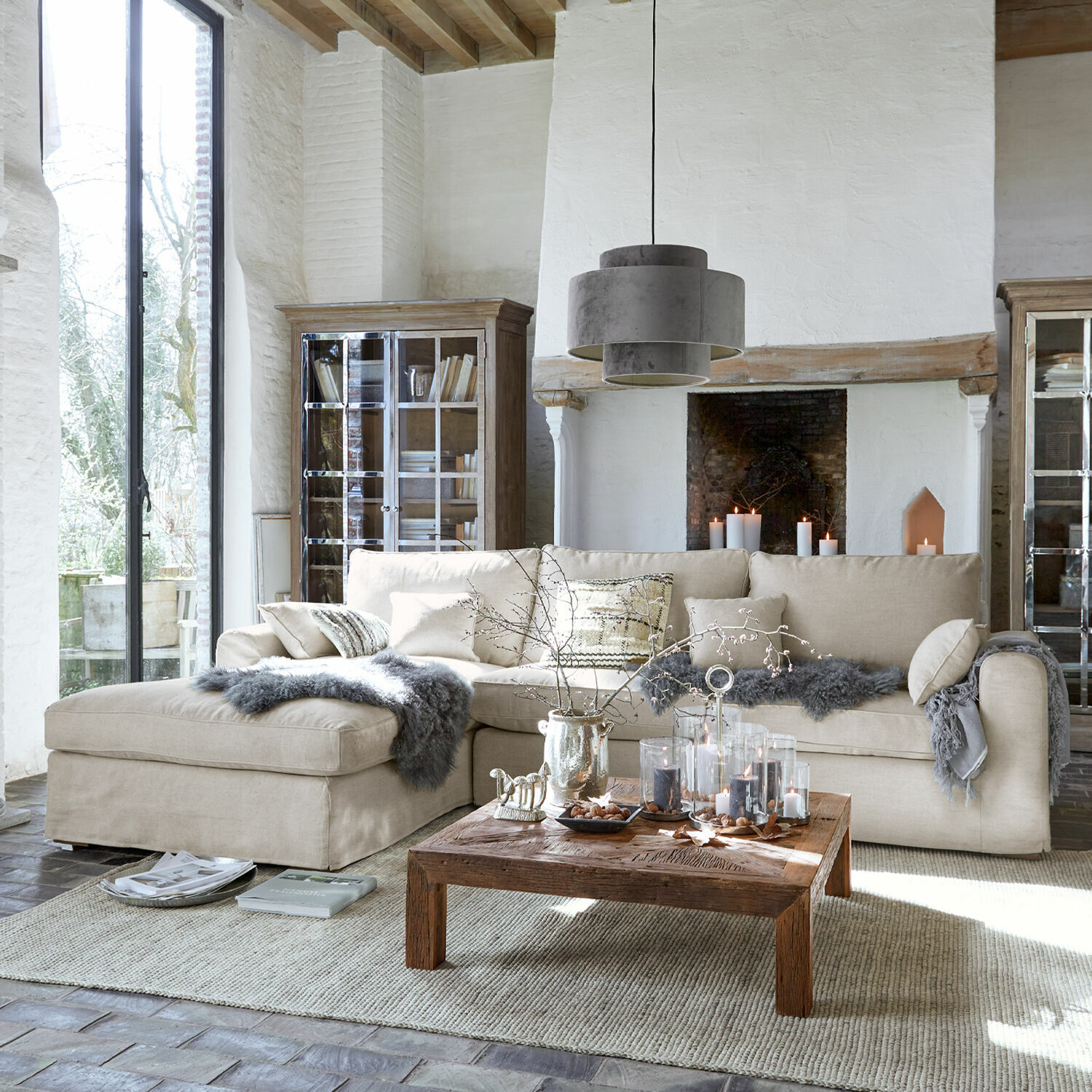 Sofa Seaford Ecksofa links | beige