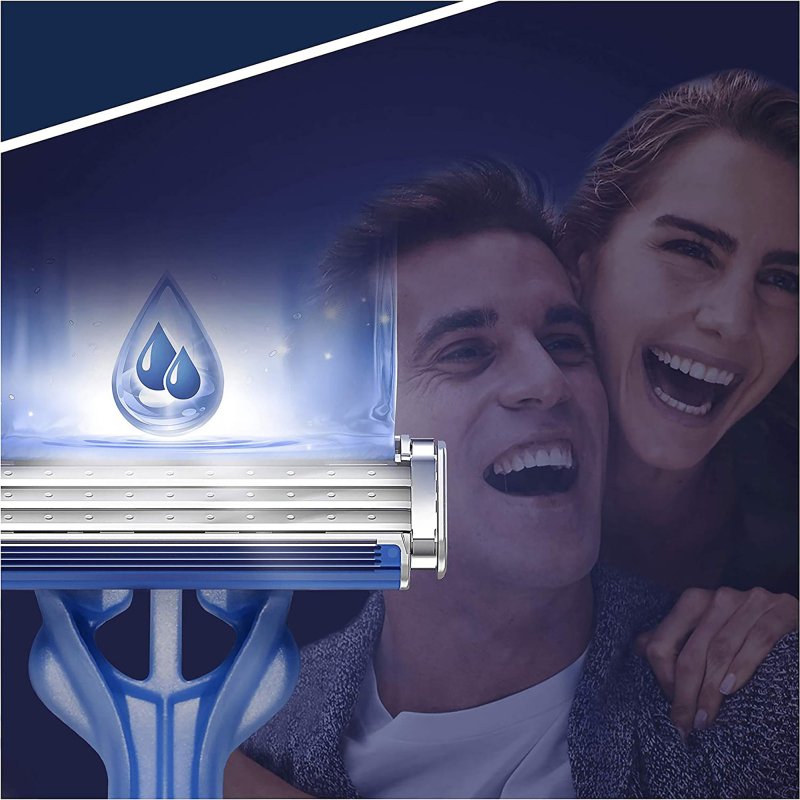 Rasoirs jetables Blue 3 Smooth Gillette - Sachet de 4