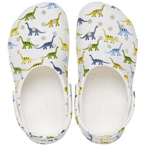 Crocs Classic Character Print K Clogs, Dinosaur, 32-33