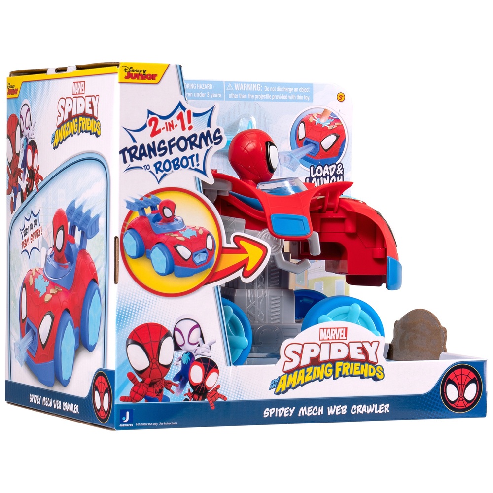 Marvel Spidey Amazing Friends – Spidey Mech Web Crawler Fahrzeug