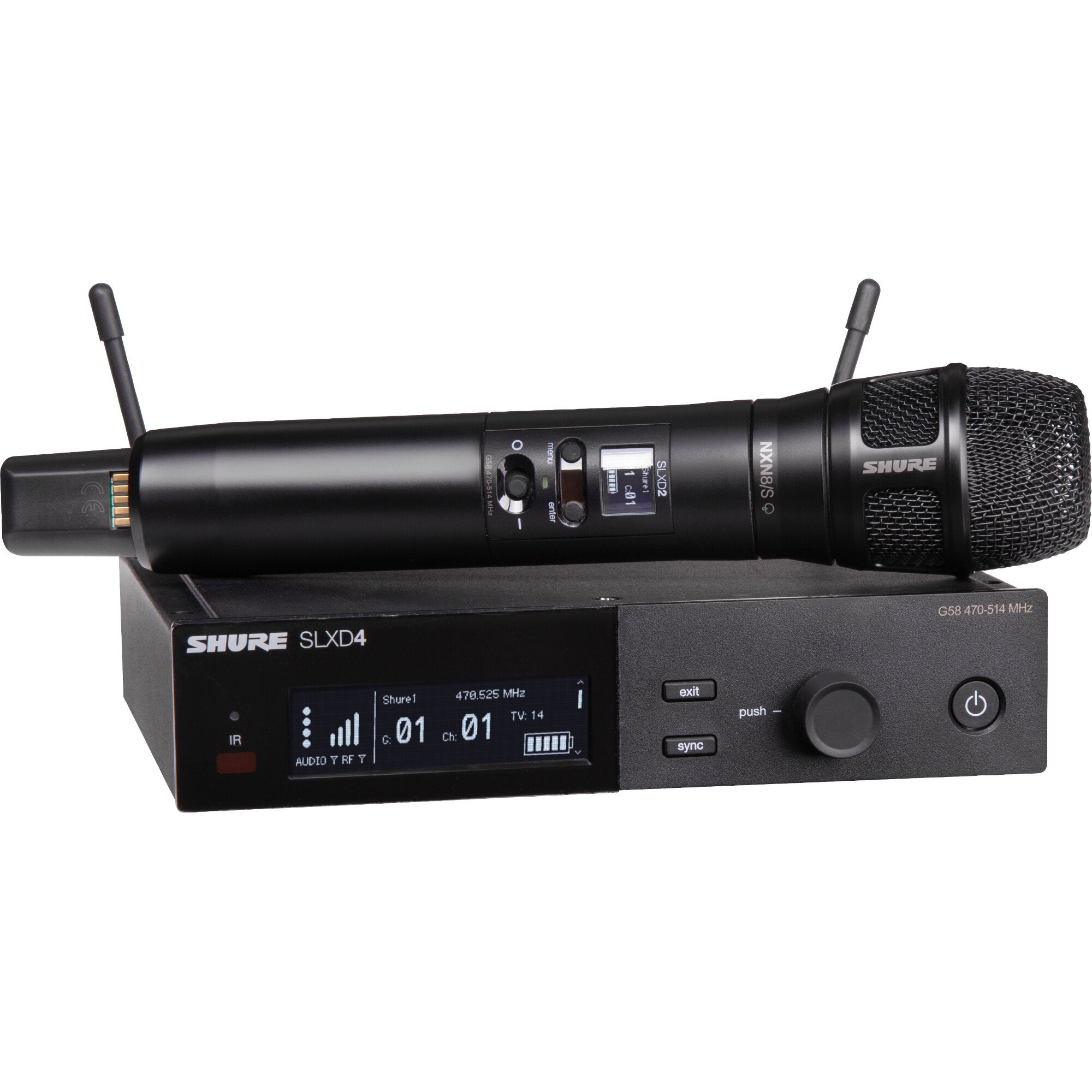 Shure SLXD24E/N8SB-H56 handheld draadloos (518 - 562 MHz)