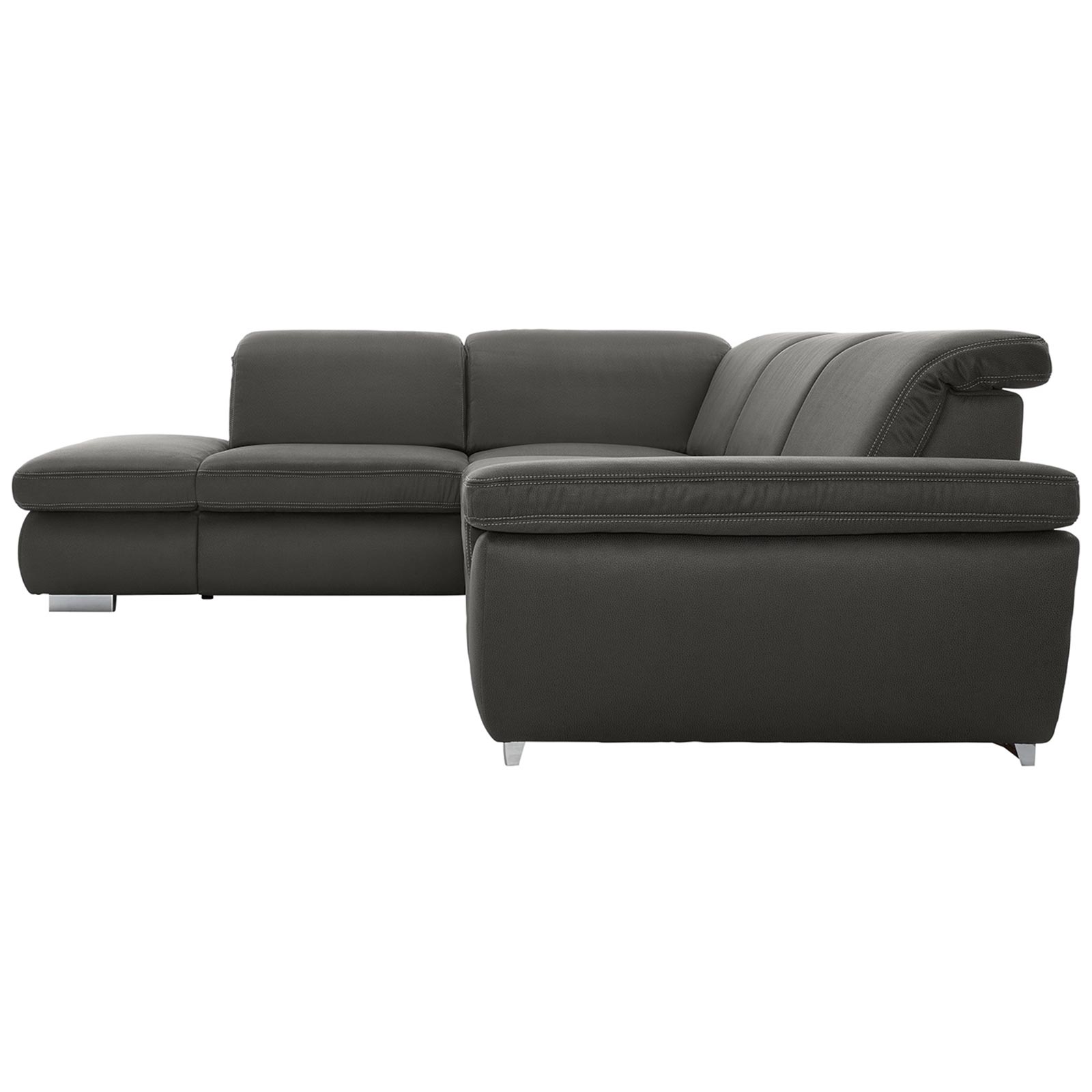 polsterpower Boxspringsofa - Holiday steel - Basismodell - Ottomane links