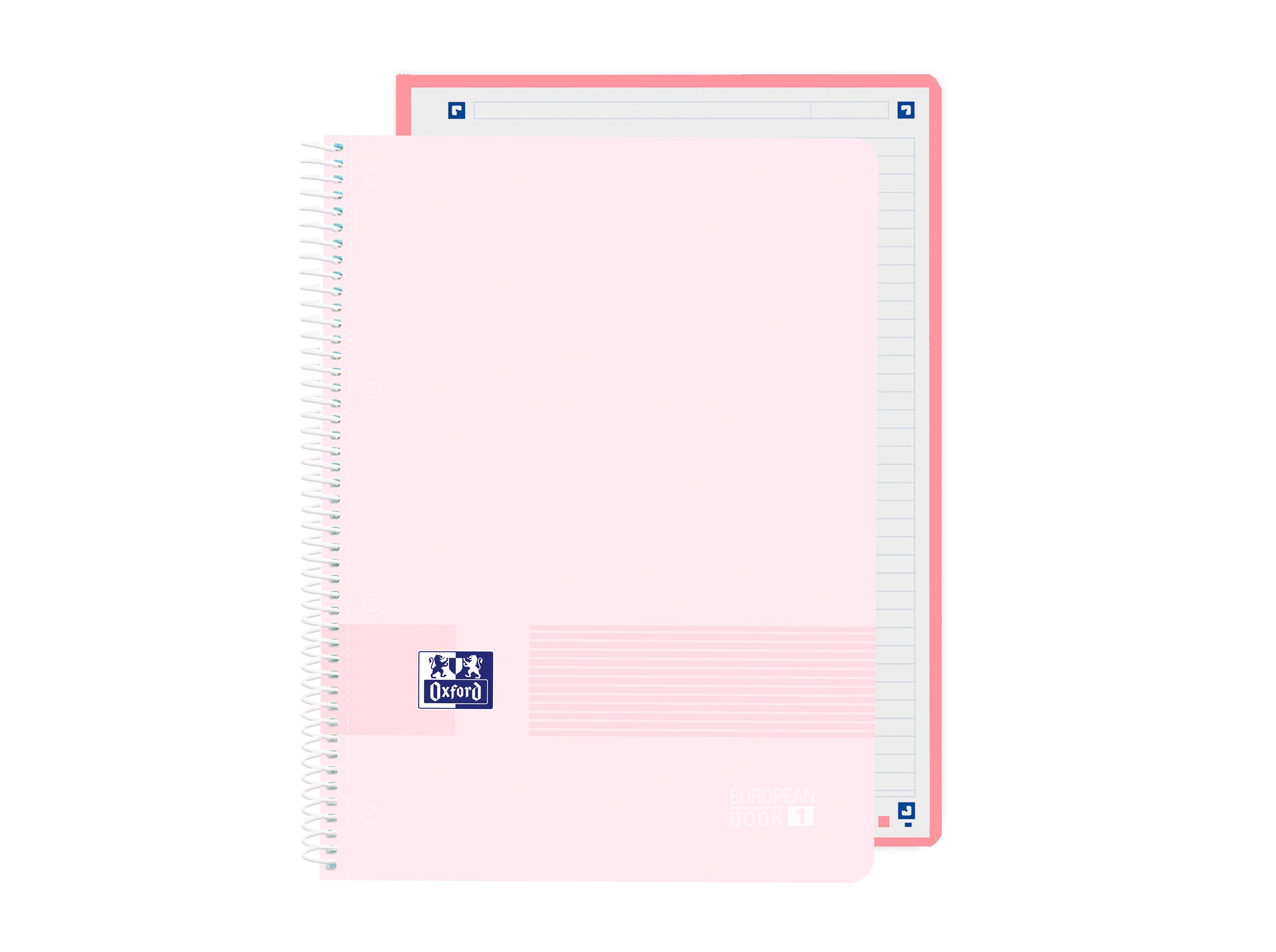 CADERNO ESPIRAL A4 PAUTADO PP OXFORD LIVE&GO PASTEL 80 FOLHAS CORES SORTIDAS