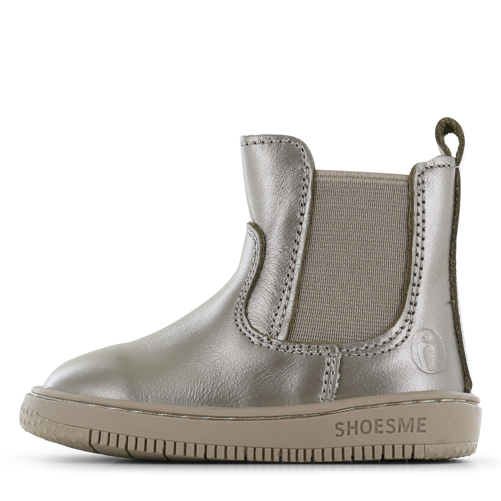 Shoesme champagne chelsea bootje Leer, Metallic | Sale