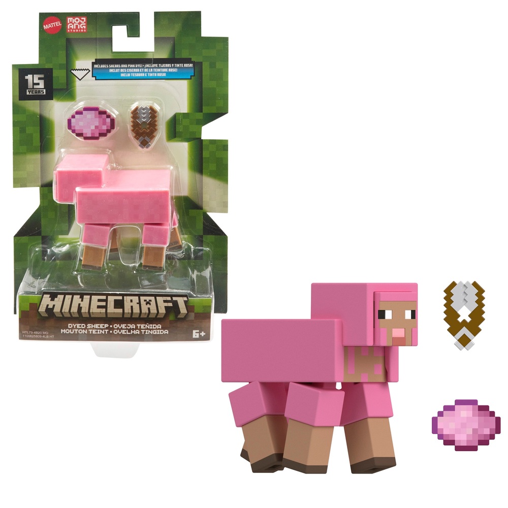 Minecraft Core 8cm Actionfigur - Gefärbtes Schaf