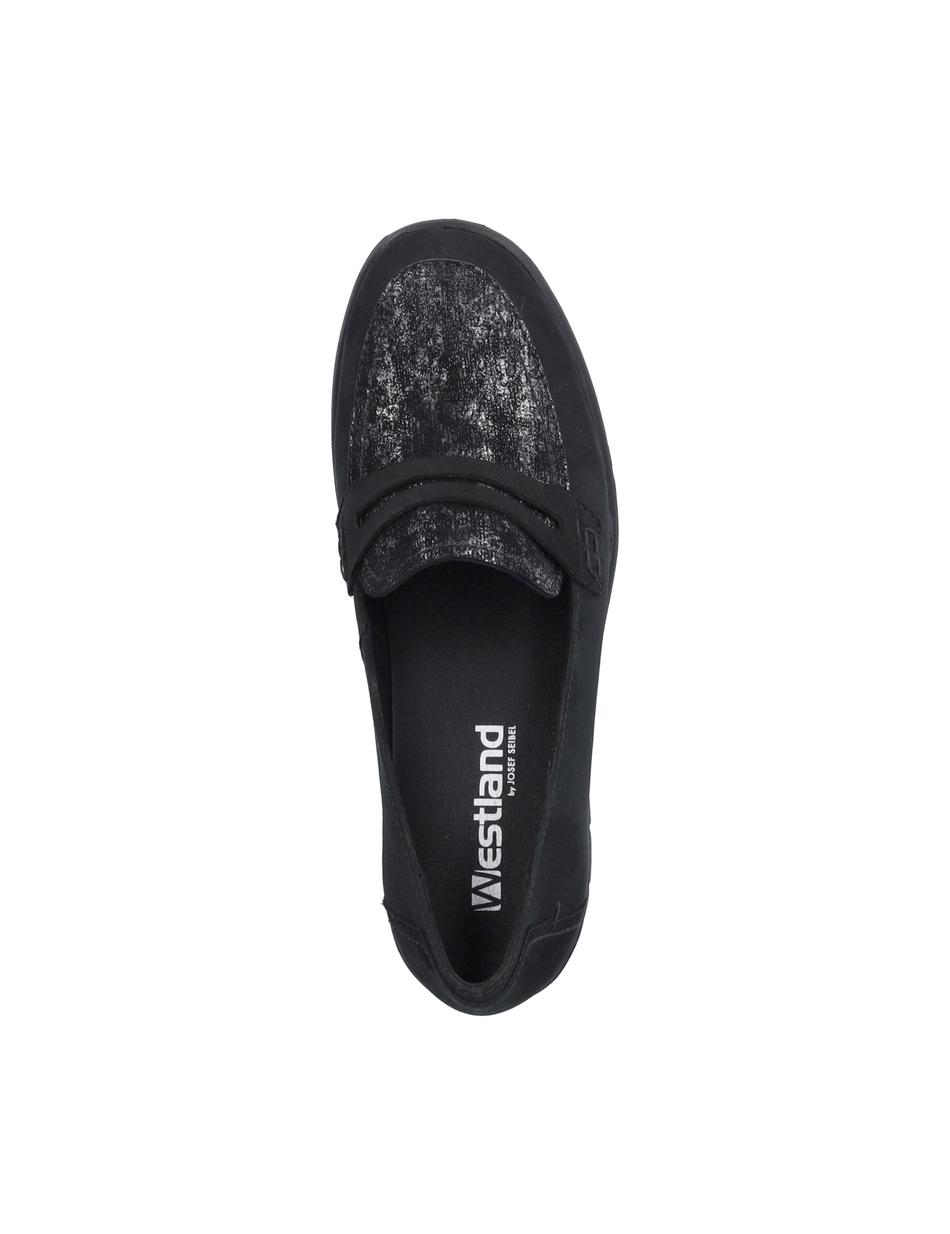 Slipper Calais 87, schwarz-silber