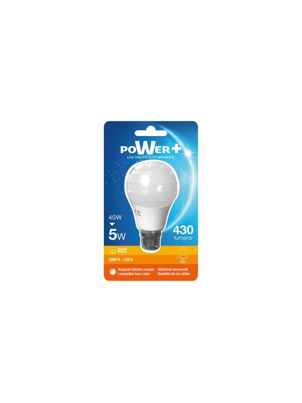 AMPOULE LED B22 5W 40W