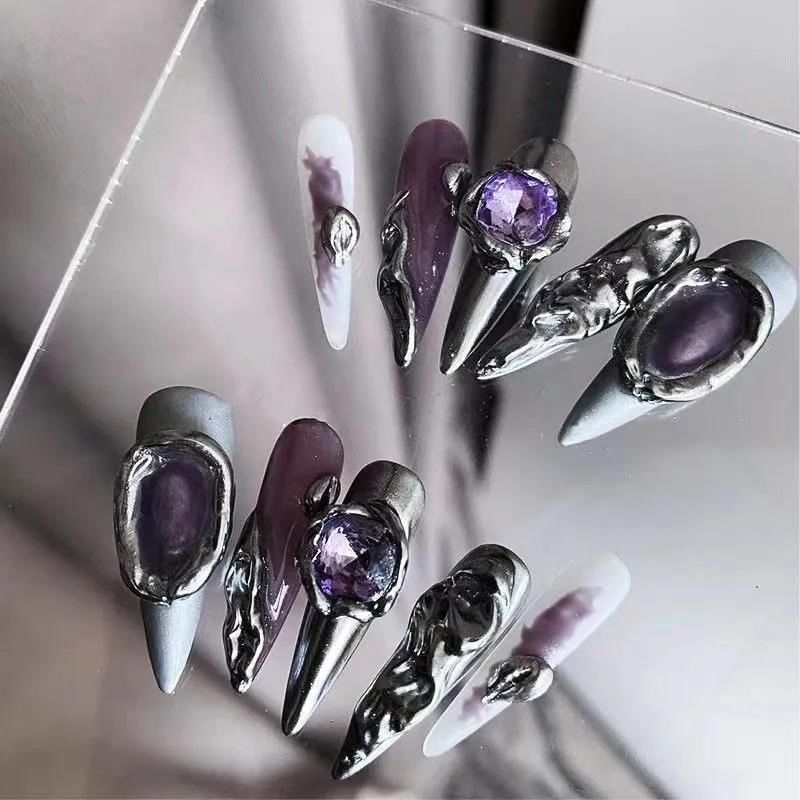 Miumi - Metallic Strass Druknagel