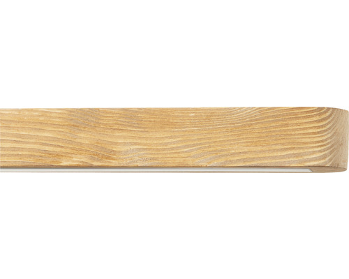 LED hanglamp, dimbaar, 10,5W, 880 lm, 3000 K, HxL 110x80 cm, grenen, bruin gebeitst/zwart + touchdimmer