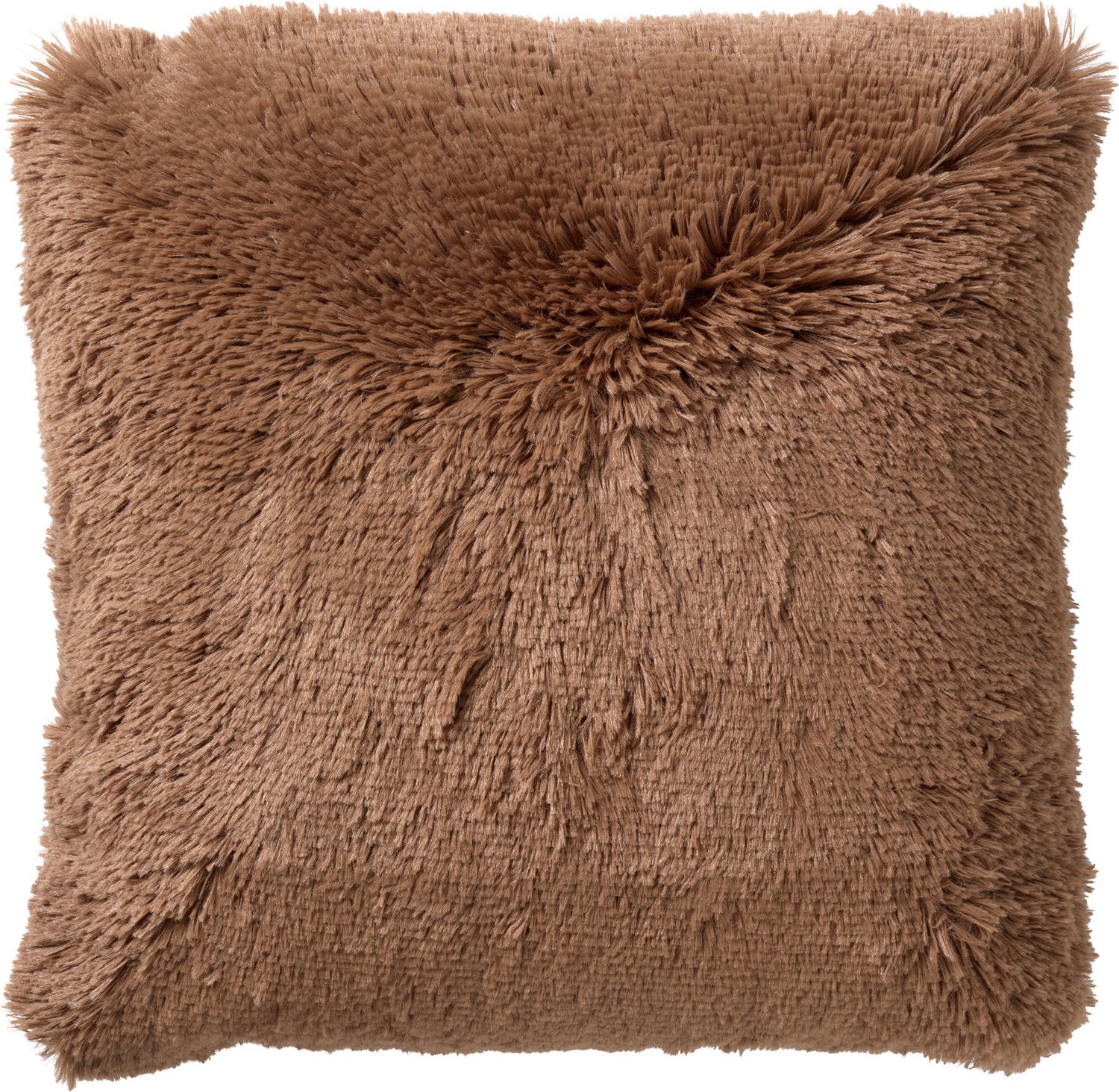 Dutch Decor sierkussen Fluffy bruin 45 x 45 x 5 cm