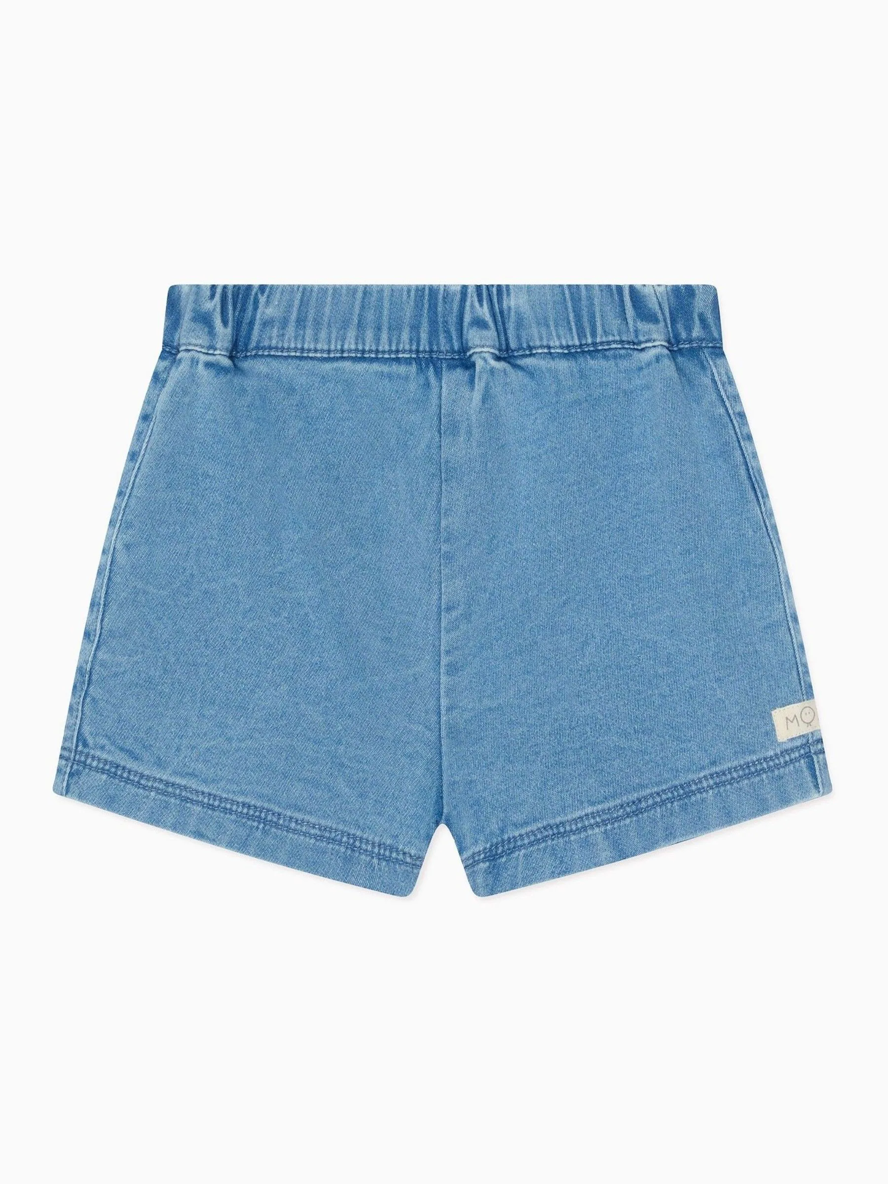 MORI Stretch Denim Chambray Pull Up Shorts