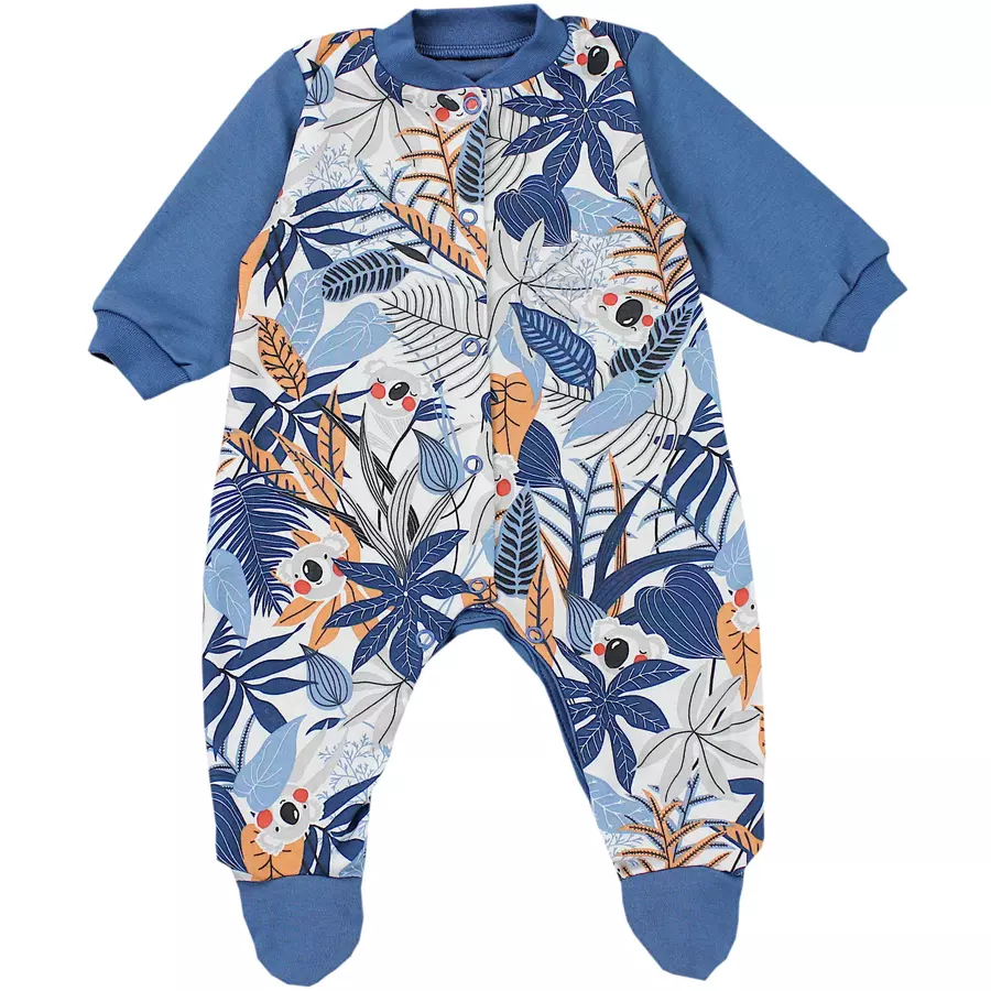 TupTam Baby Jungen Schlafstrampler mit Fuß 3er Pack türkisblau