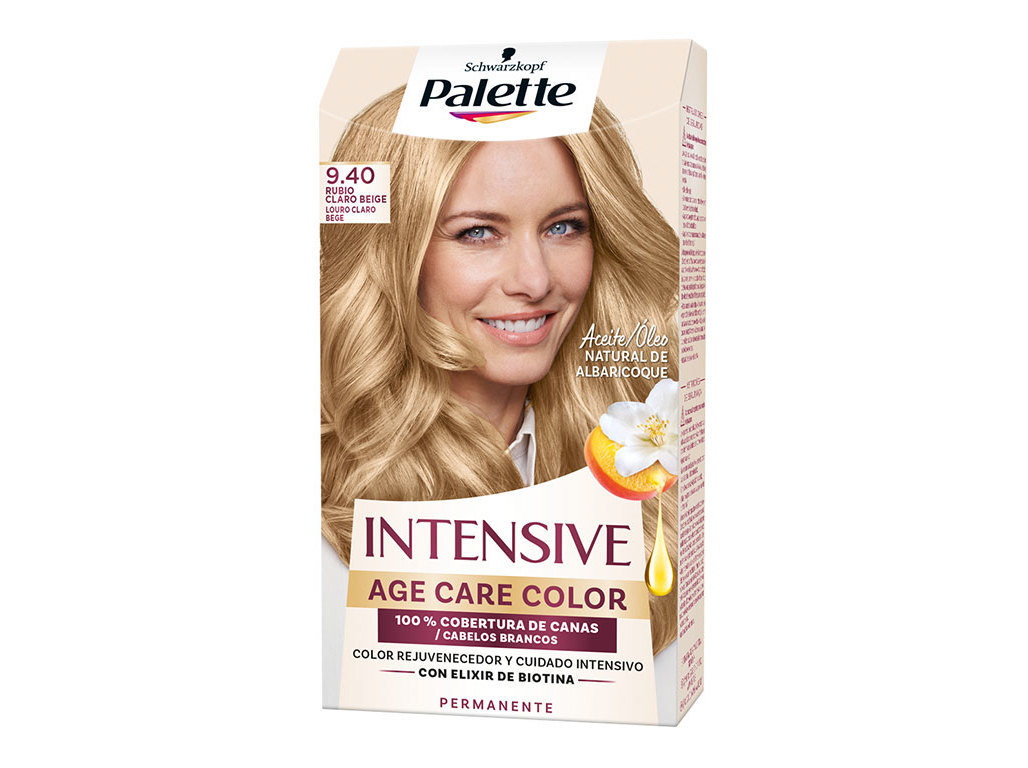 COLORAÇÃO PALETTE AGE CARE 9.40 LOURO CLARO BEGE
