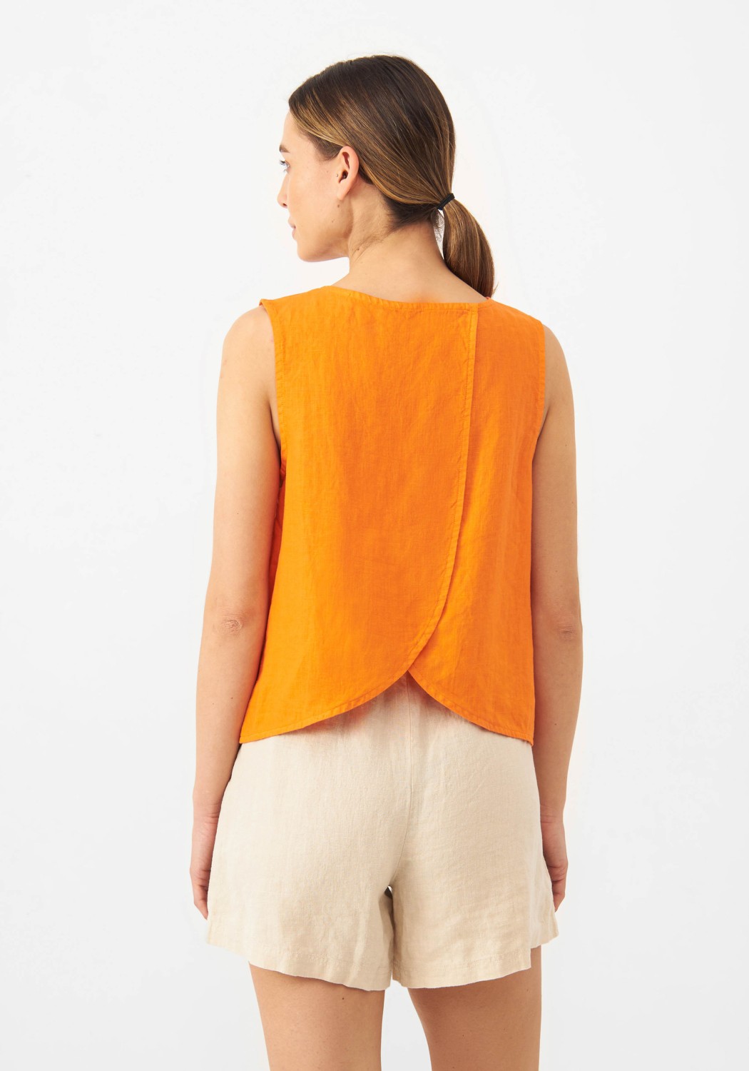 Givn Berlin Leinen-Top Dorothy Mandarine