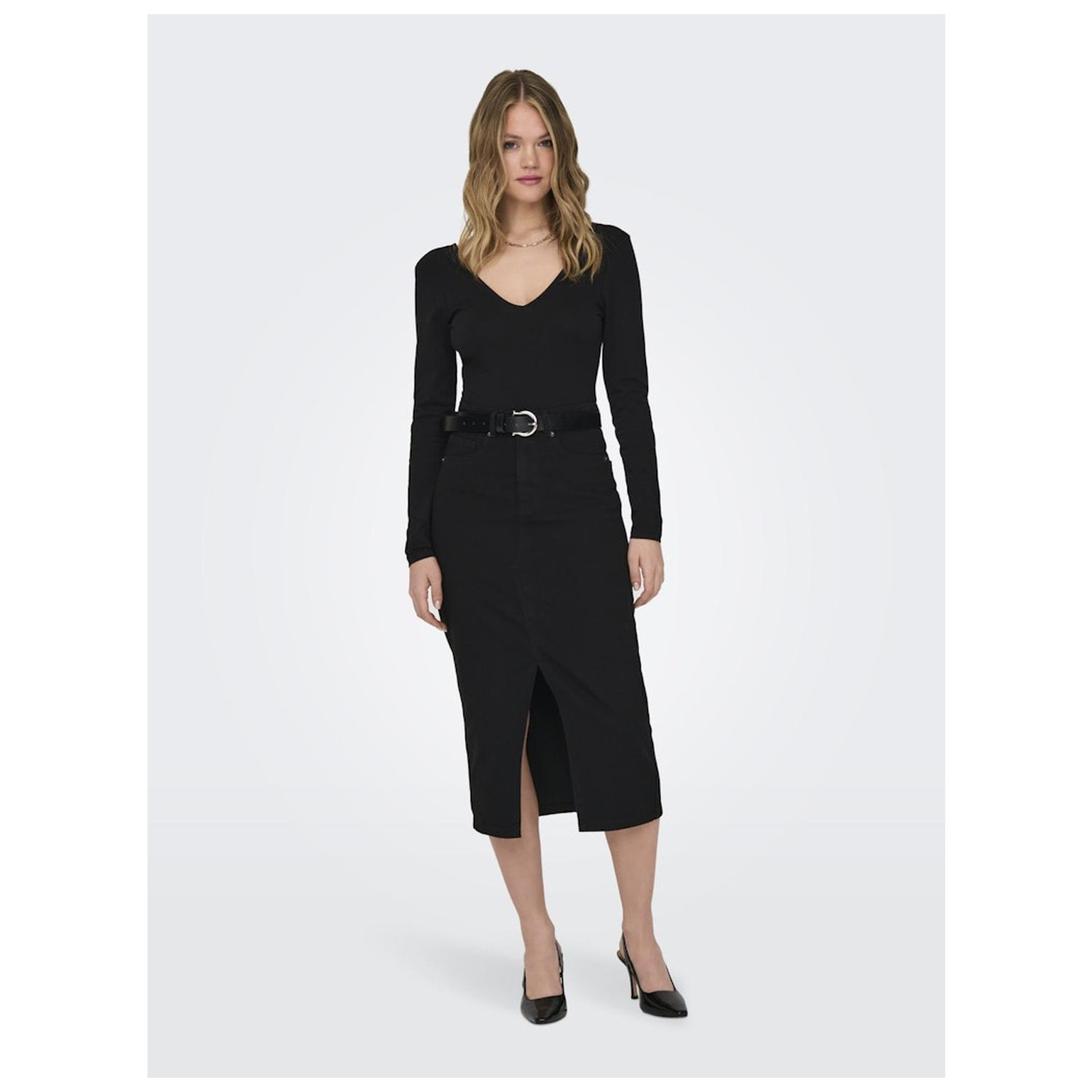 Only ONLSIRI FRONT SLIT SKIRT DNM G