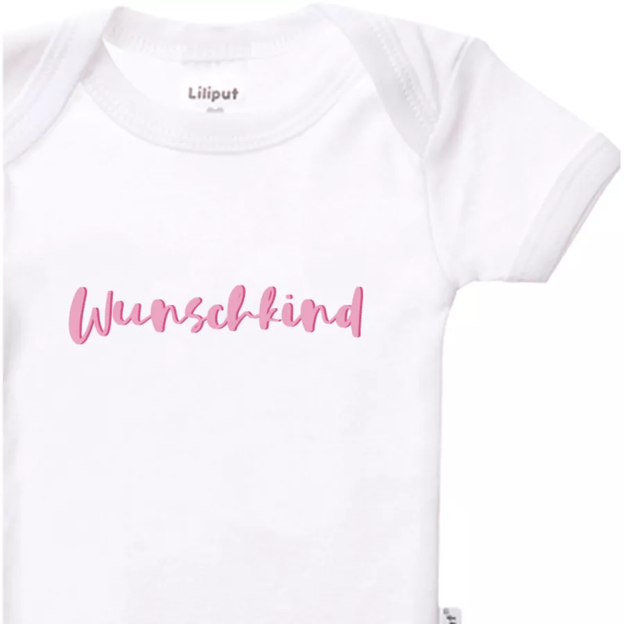 Liliput Baby-Body (Set, 2-tlg.) Wunschkind rosa geringelt, weiß