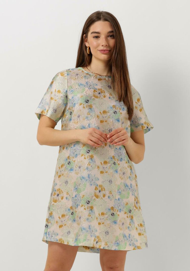 ENVII witte envii mini jurk enwombat ss dress aop 7063