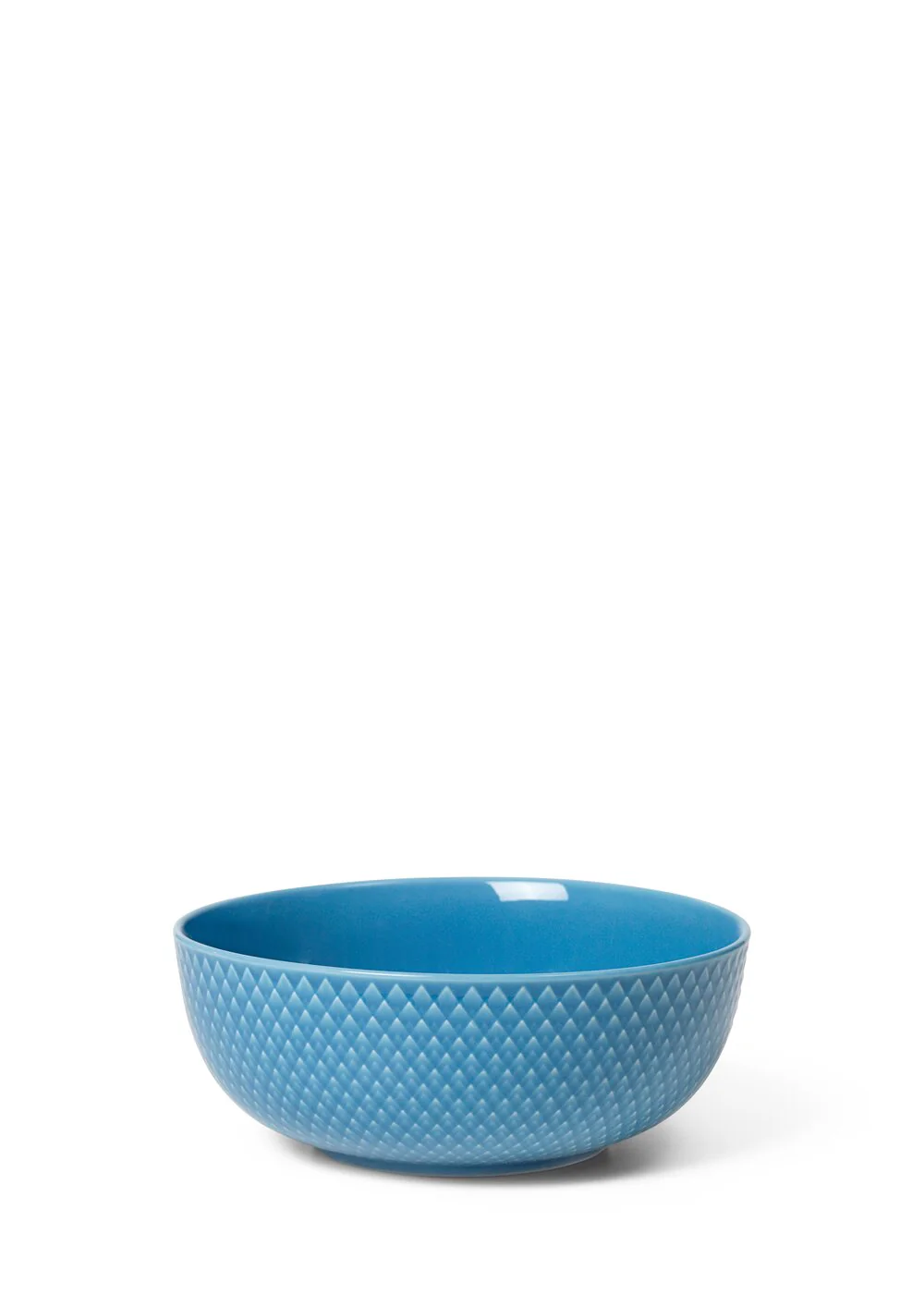 Lyngby Porcelæn  Rhombe Color skål, blå - Ø15.5 cm.