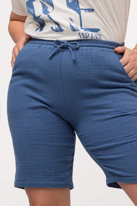 Bubble-Shorts, weites Bein, Elastikbund, Biobaumwolle
