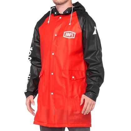 Veste de pluie 100% TORRENT - Noir / Rouge