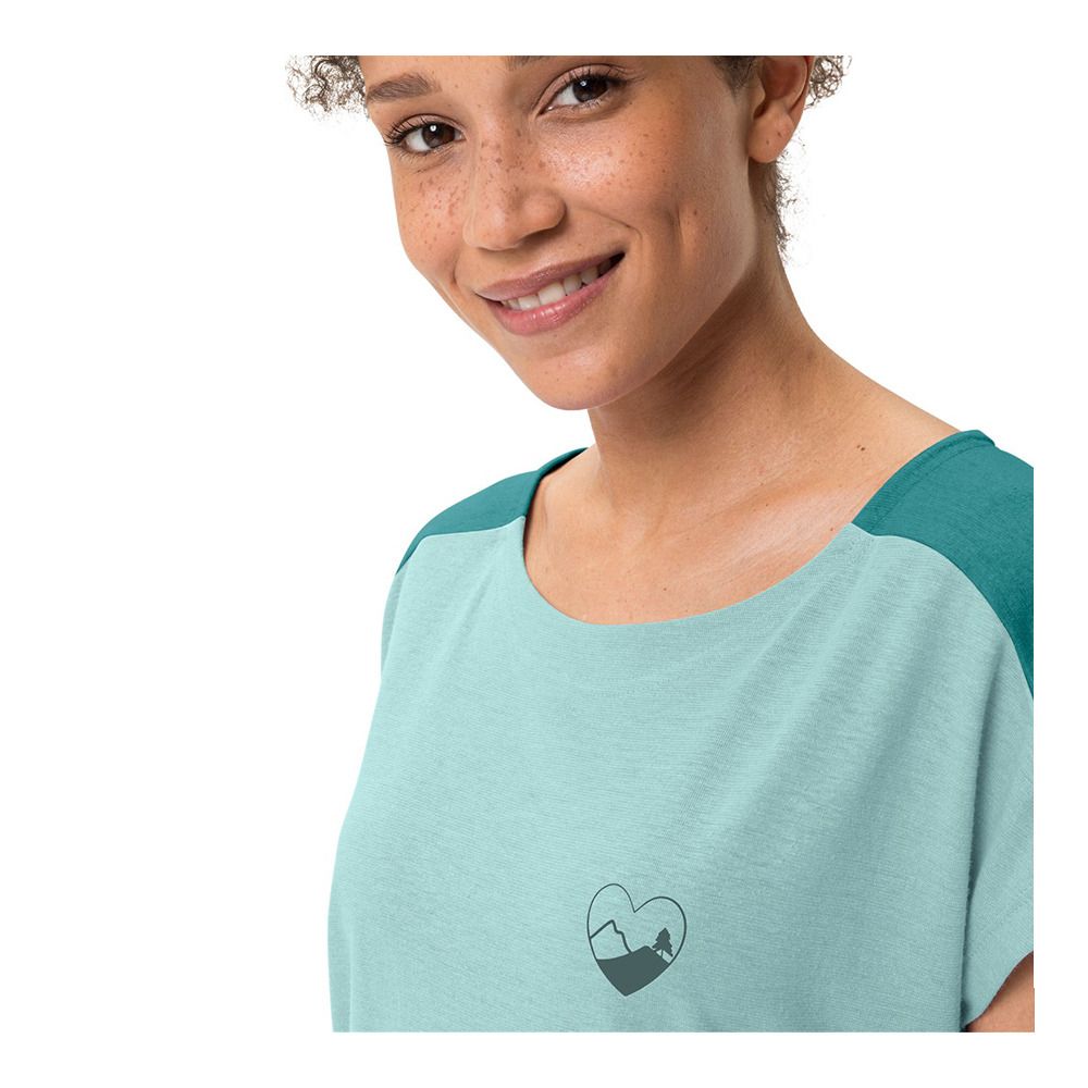 Vaude NEYLAND - Tee-shirt Femme glacier