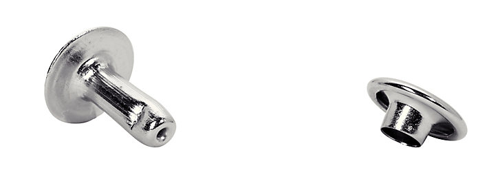 Rivets tubulaires Rapid 8 x 3 x 9mm, lot de 25 pièces
