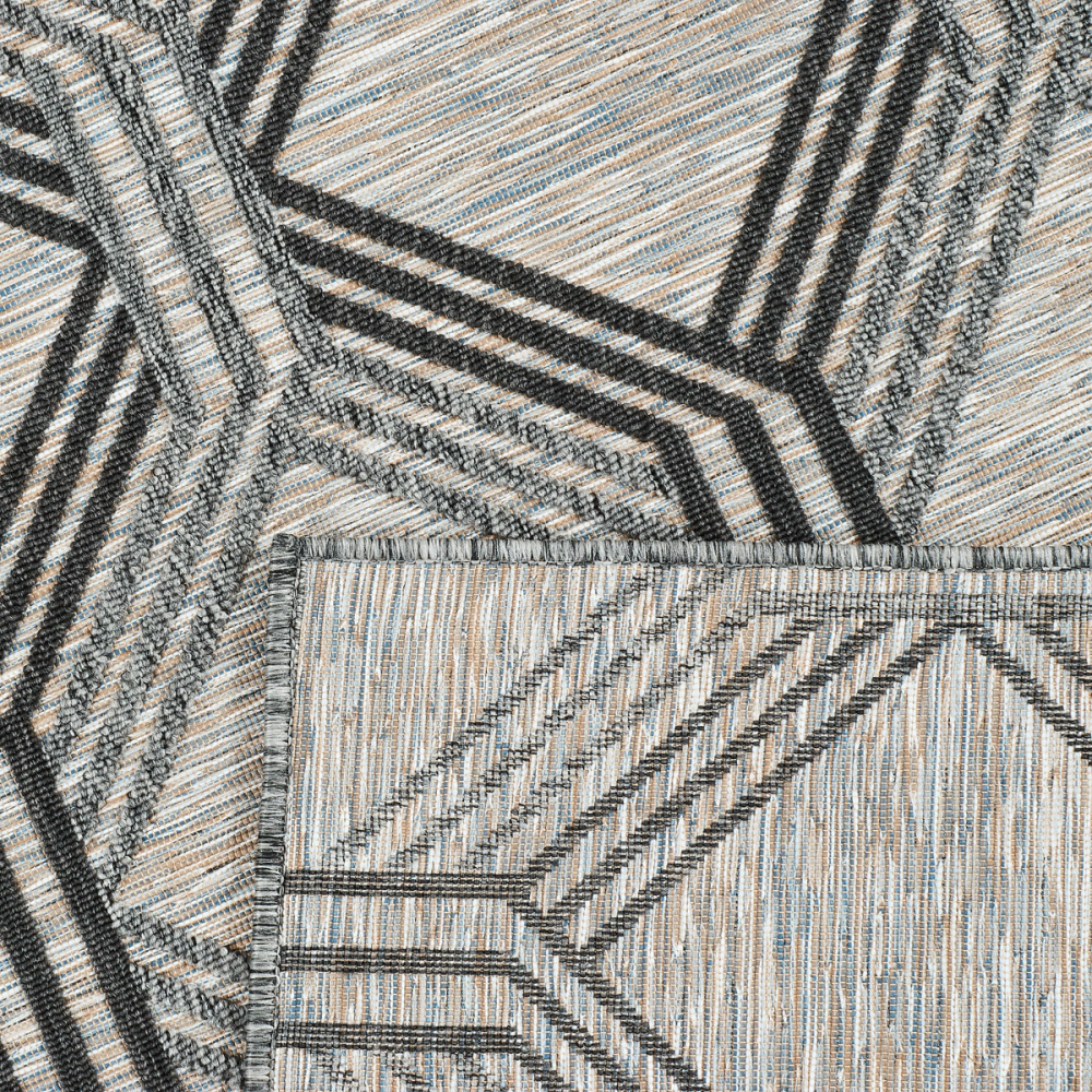 Tapis intérieur extérieur gris acapulco 1686 120 x 160 cm