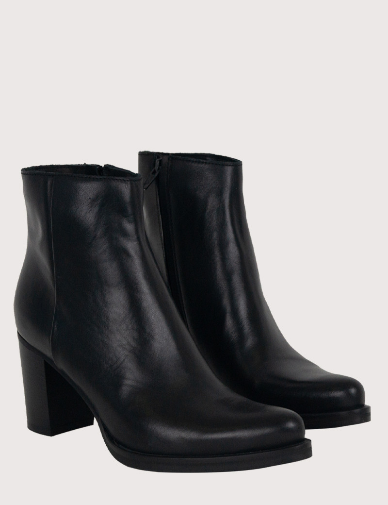 PAOYAMA BOTTINES NOIR FEMME CUIR NOEMI