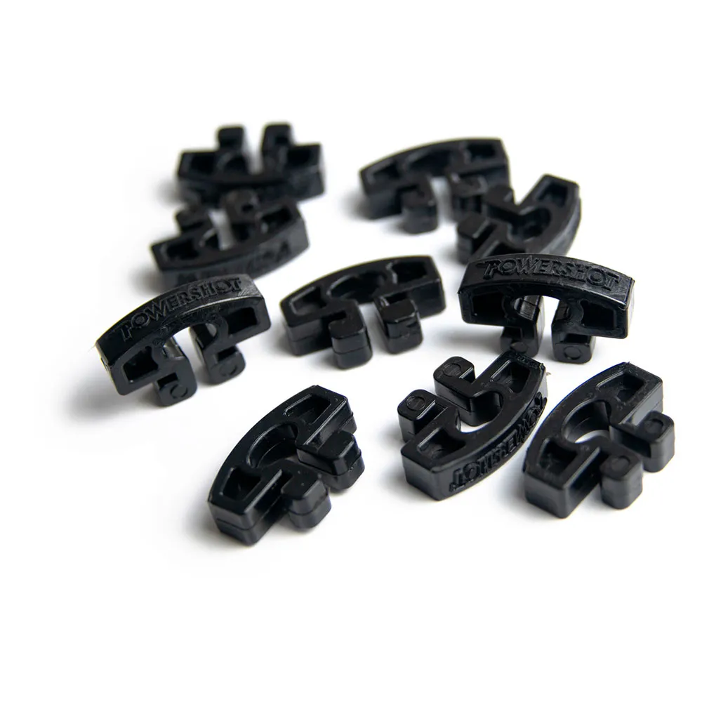 Ganchos para rede de futebol Powershot FG02D, pacote com 10 unidades