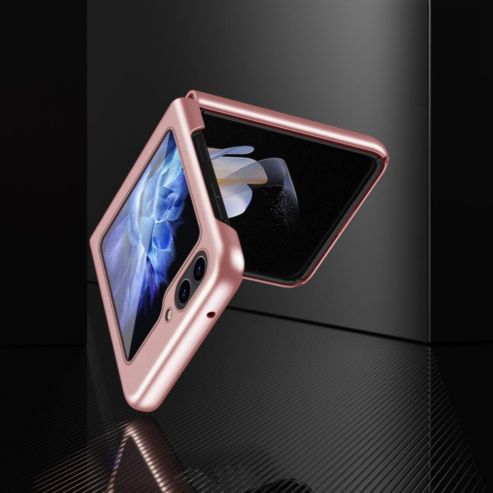 Samsung Galaxy Z Flip7 FE / Z Flip6 Soft Touch Hardcase Schutzhülle MagSafe-Modul - Roségold (Matt)