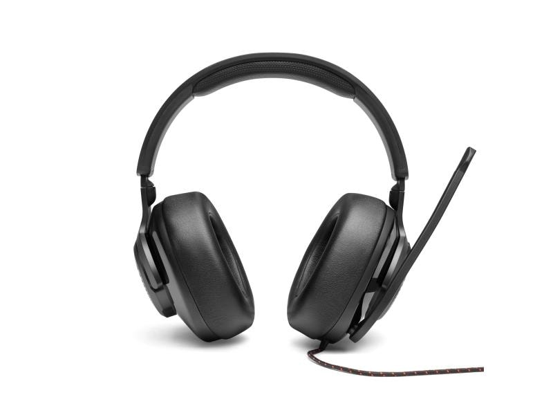 JBL Headset Quantum 200 Schwarz Kabelgebundenes Over-Ear-Gaming-Headset mit klappbarem Mikro