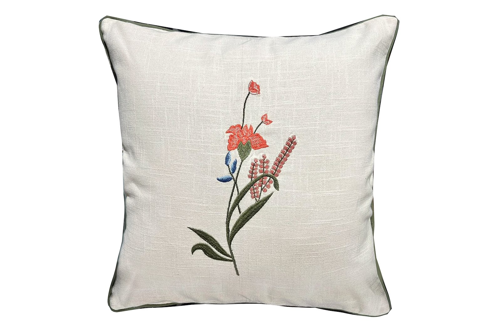 Grace pute Hvit med broderi 50x50 cm