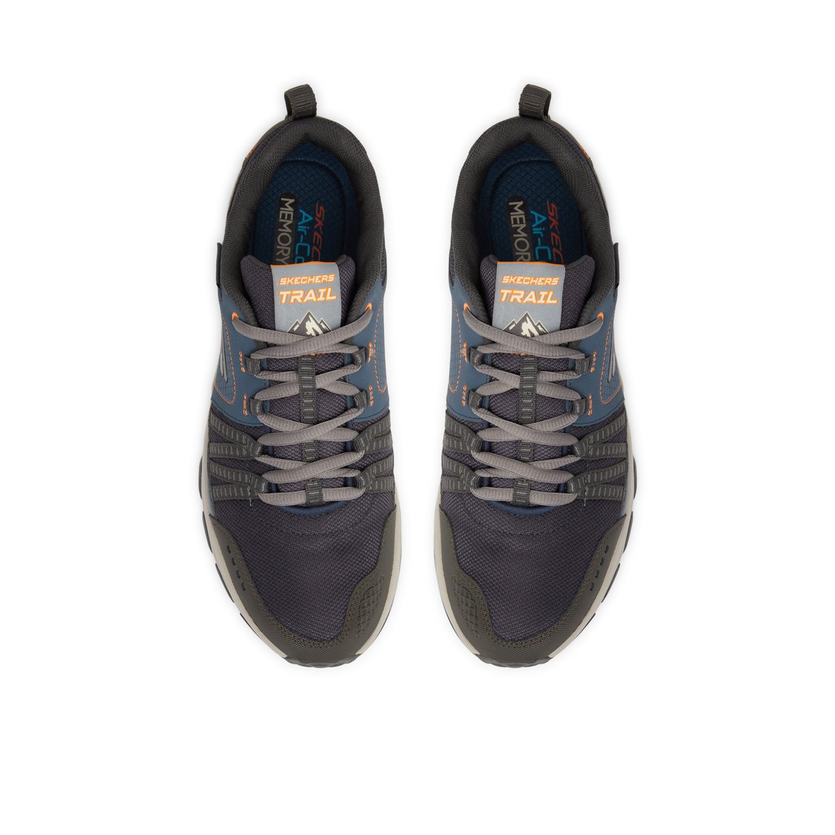 2X les points-Scape_plan-m-Baskets de randonnée - Talon plat - Bleu