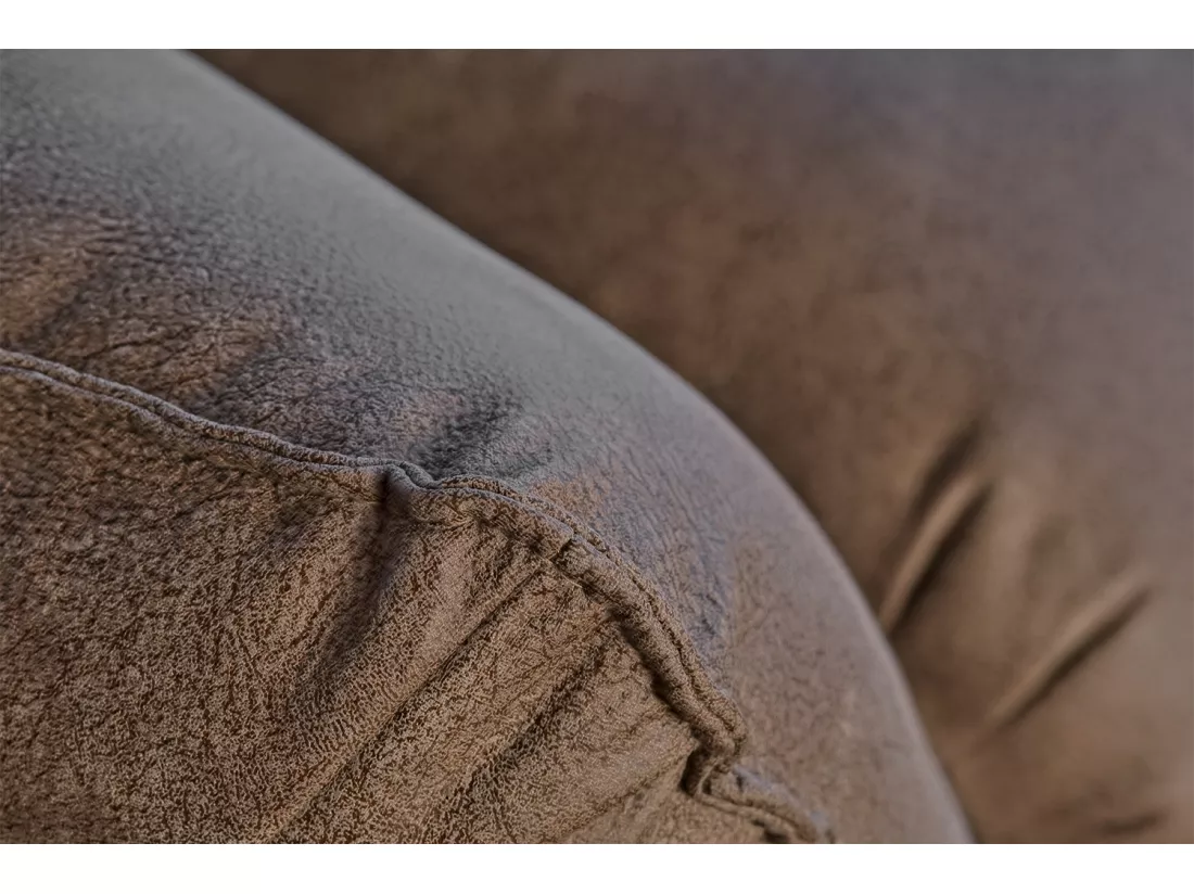 Fauteuil - Noir cuir - DAVITO