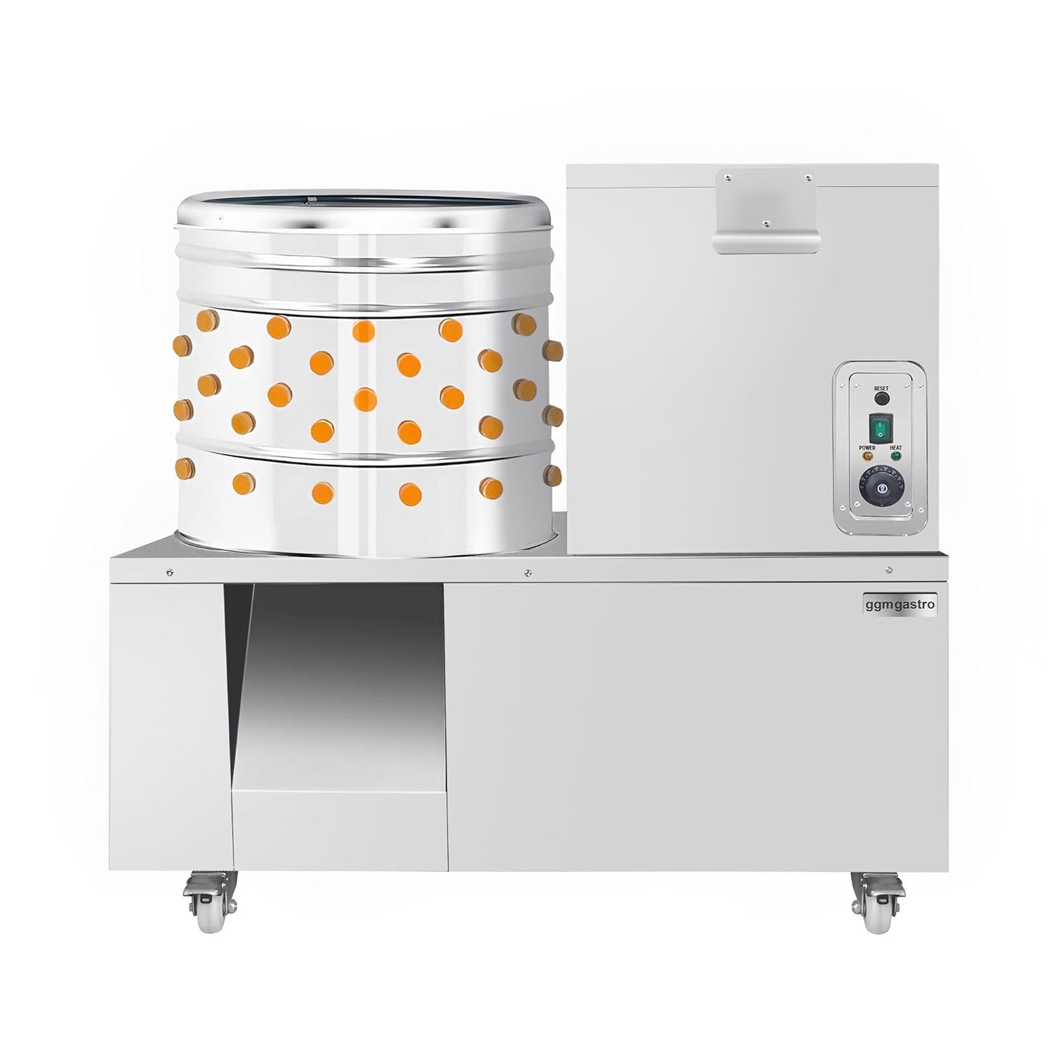 GGM Gastro | GRMWX50 | 2-in-1 Rupfmaschine & Brühkessel für Geflügel - Trommel Ø 500mm