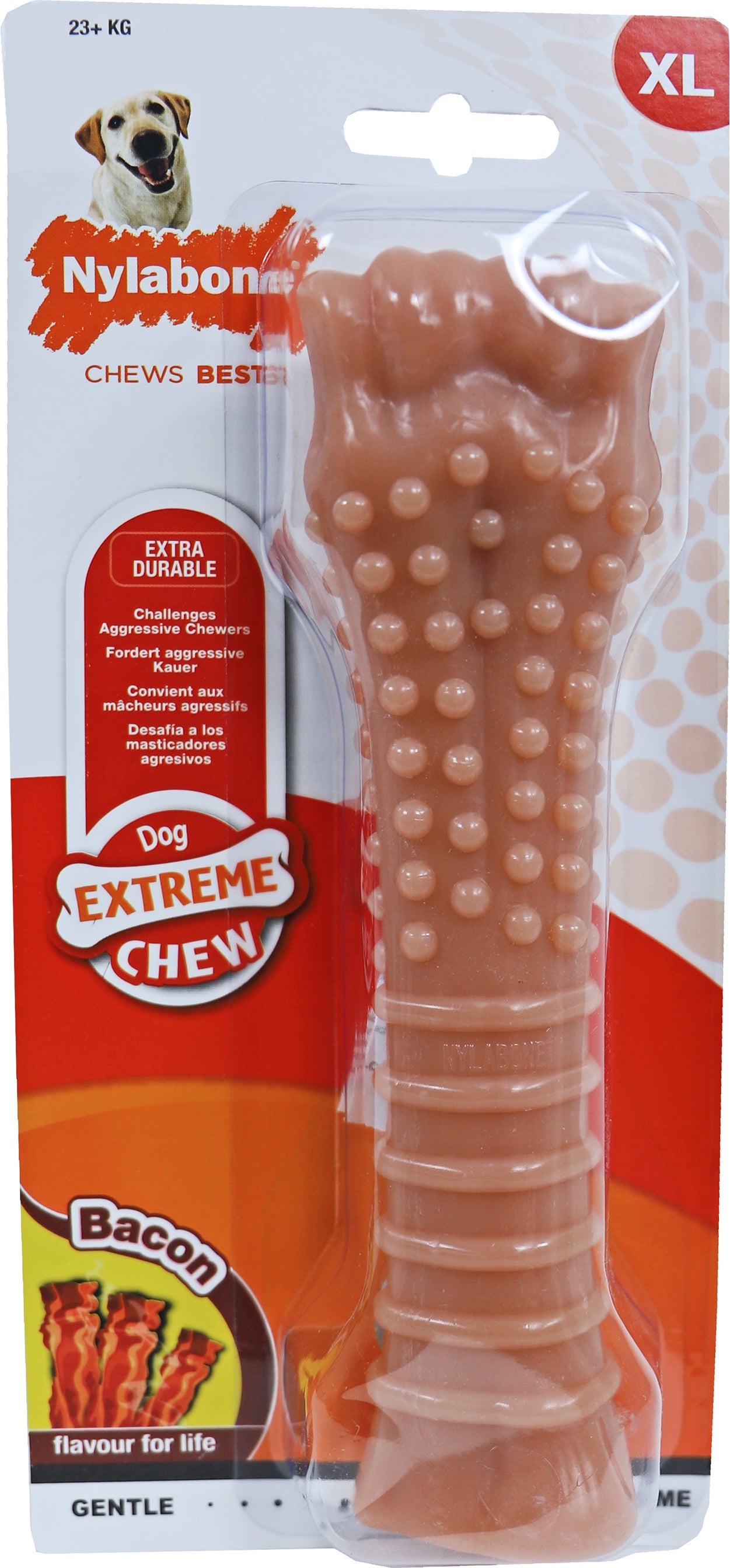 Nylabone hondenspeelgoed Extreme Chew bacon adult XL