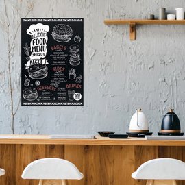Ardoise sans cadre, 600 x 840 mm, noir