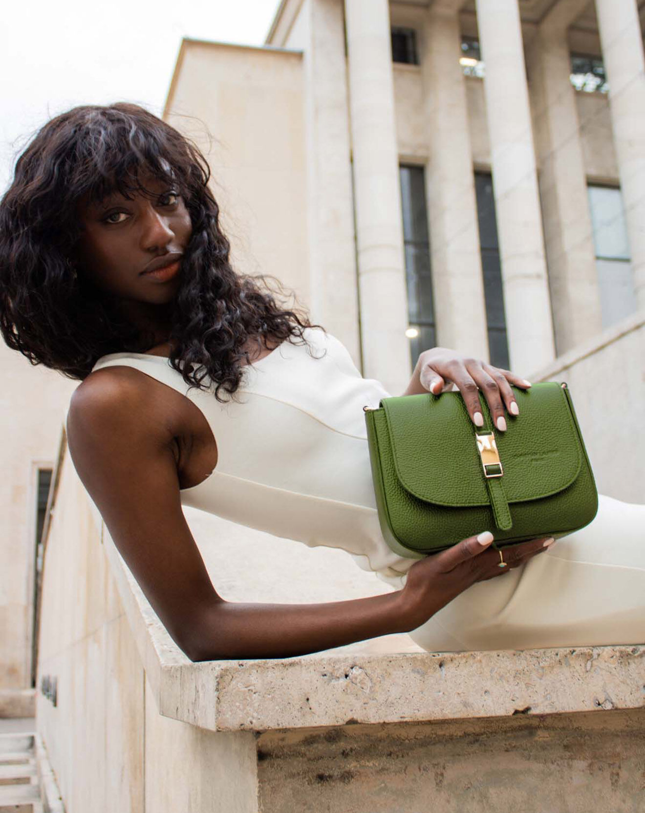 Christian Laurier Sac bandoulière en Cuir Chloé vert - 24.5x19x8 cm
