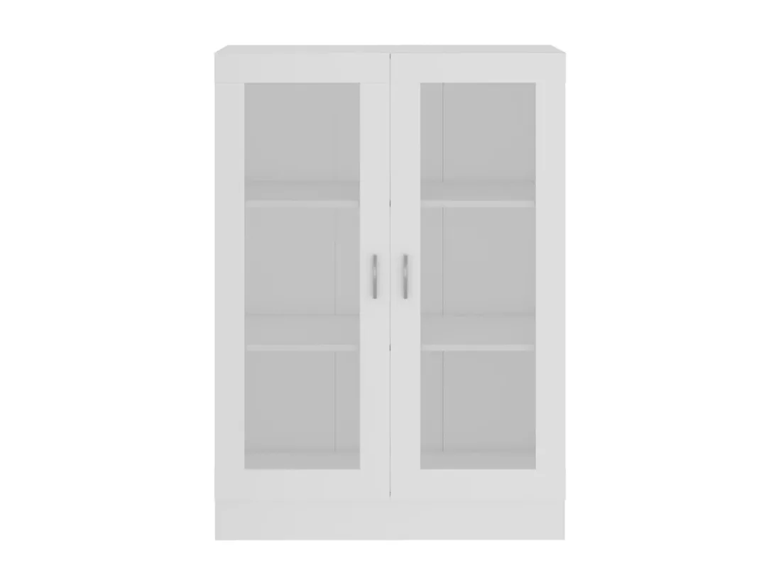 Armoire à vitrine Blanc 82,5x30,5x115 cm Aggloméré