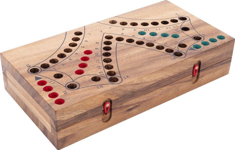 Engelhart - Traditioneel Canadees Bordspel - Houten Spelbord - Voor 2 tot 4 Spelers