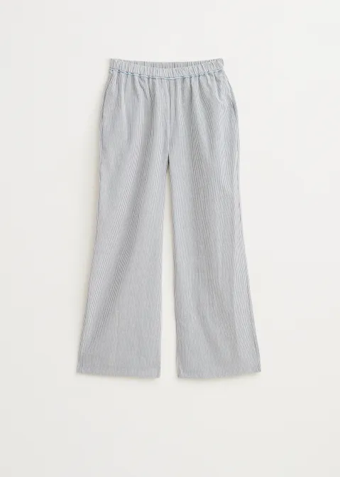 Gestreepte pull-on broek blauw (BLW.D)