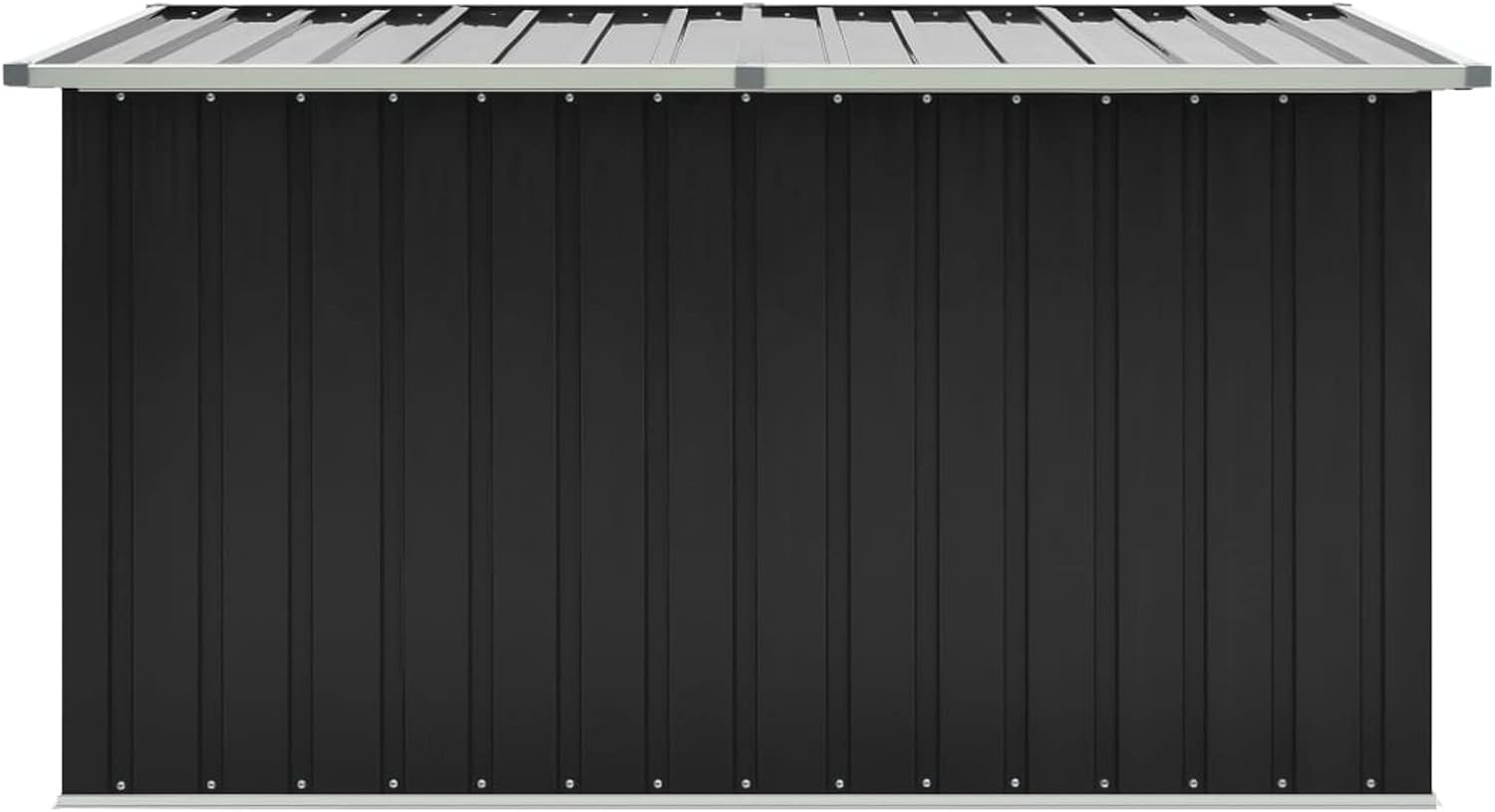 Gartenbox Metall Gartenbox wasserdicht XXL Auflagenbox Metall Aufbewahrungsbox Garten Outdoor Box Kissenbox für Garten-Anthrazit-171 x 99 x 93 cm