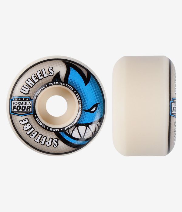 Spitfire Formula Four Radial Rollen (natural blue) 56 mm 99A 4er Pack